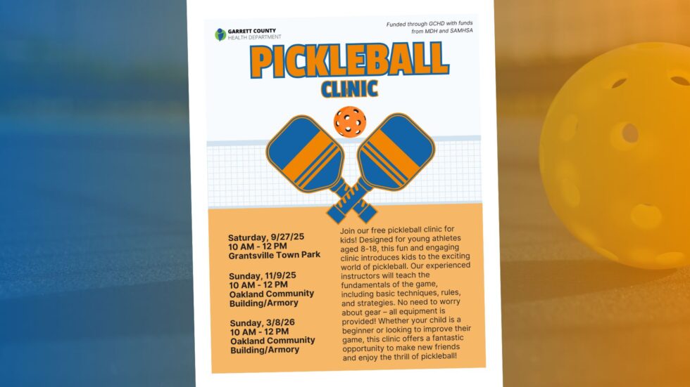 Youth Pickleball Clinic Events Announced!